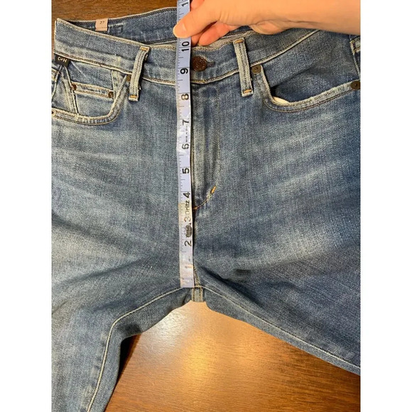 Citizens of Humanity Rocket High Ride Skinny Pearl Studded Blue Jeans Women’s 27 - Picture 8 of 12